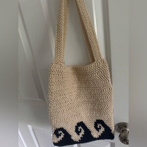Handcrafted Wave Tote Bag